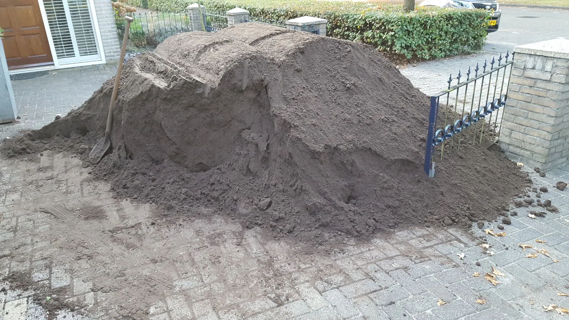 Tuinaarde losgestort